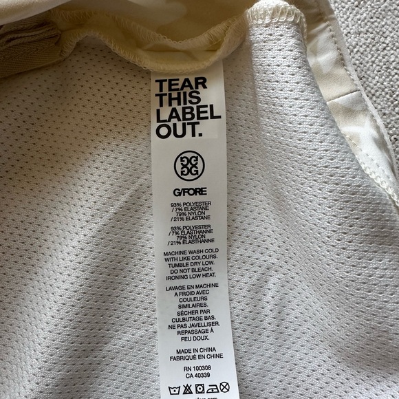 G/FORE White and Cream Floral Mini Skirt - Picture 7 of 8